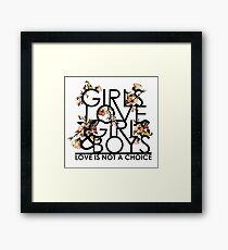 GIRLS/GIRLS/BOYS Framed Print