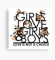 GIRLS/GIRLS/BOYS Canvas Print