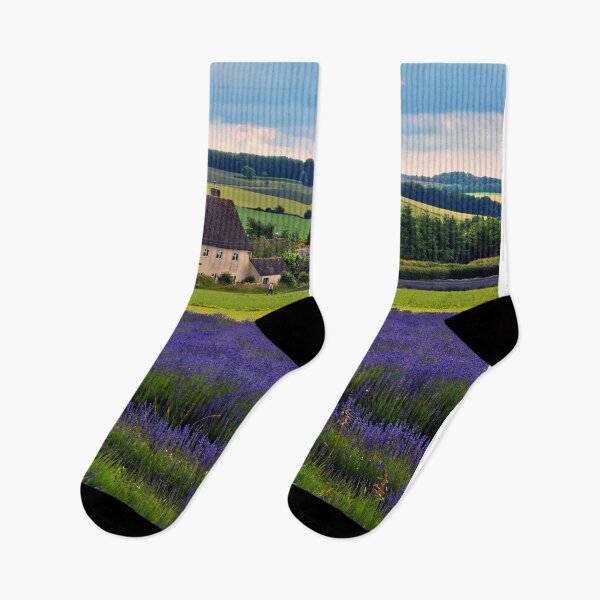 Item preview, Lavender Field Summer Flowers Cotswolds England designed and sold by AndyEvansPhotos.