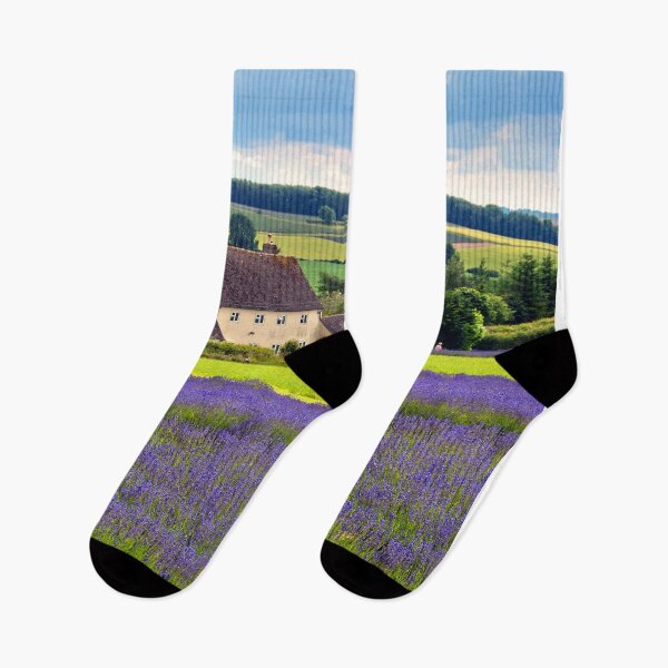 Item preview, Lavender Field Summer Flowers Cotswolds England designed and sold by AndyEvansPhotos.