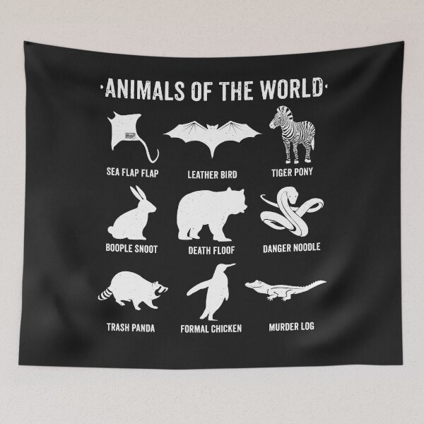 Item preview, Simple vintage humor funny rare animals of the world classic t shirt designed and sold by AlexandreaHoyt.