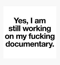 The most essential gear for the documentary filmmaker Photographic Print