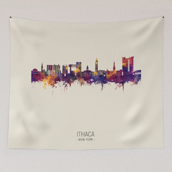 Item preview, Ithaca New York Skyline designed and sold by ArtPrints.