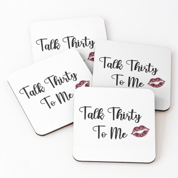 Item preview, Talk Thirty To Me handwriting font with dark red kiss designed and sold by Jessica Deighton.