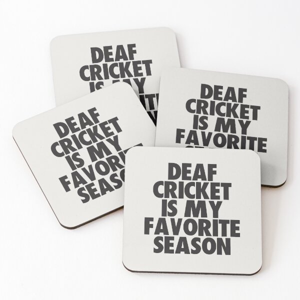 Aperçu de l'œuvre Le cricket sourd est ma saison préférée - Cadeau pour les fans de cricket sourds créée et vendue par kindxinn.