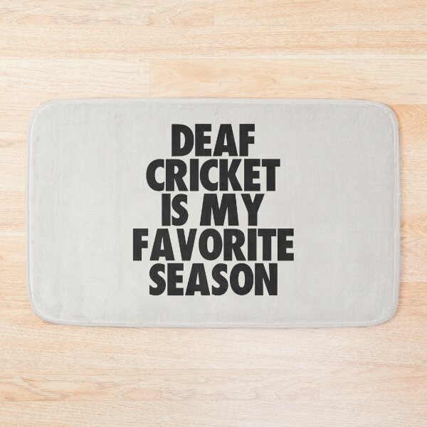 Aperçu de l'œuvre Le cricket sourd est ma saison préférée - Cadeau pour les fans de cricket sourds créée et vendue par kindxinn.