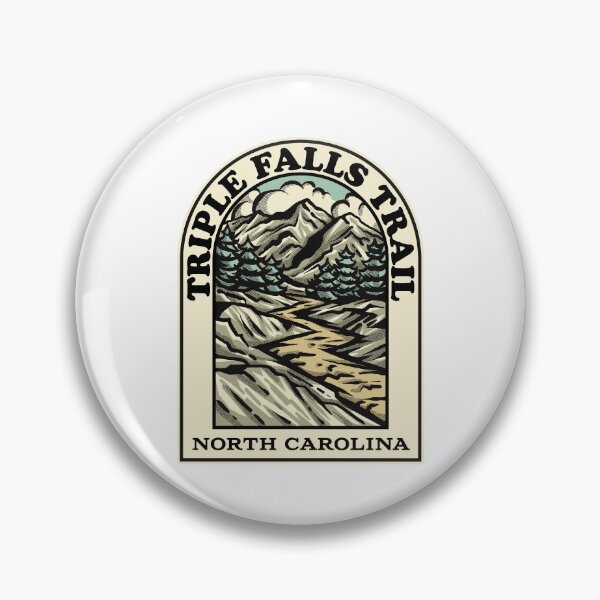 Artikelvorschau, Triple Falls Trail North Carolina hiking backpacking trail entworfen und verkauft von HalpinDesign.