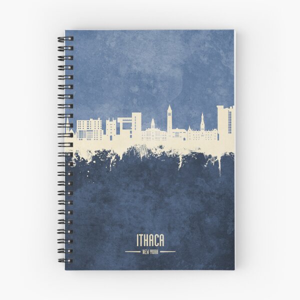 Aperçu de l'œuvre Ithaca New York Skyline créée et vendue par ArtPrints.
