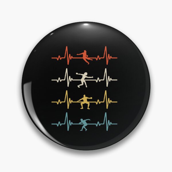 Item preview, Discus Throwing Discus Thrower Track and Field Heartbeat designed and sold by ShopTheStyle.