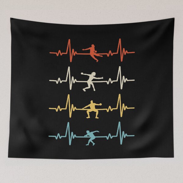 Item preview, Discus Throwing Discus Thrower Track and Field Heartbeat designed and sold by ShopTheStyle.