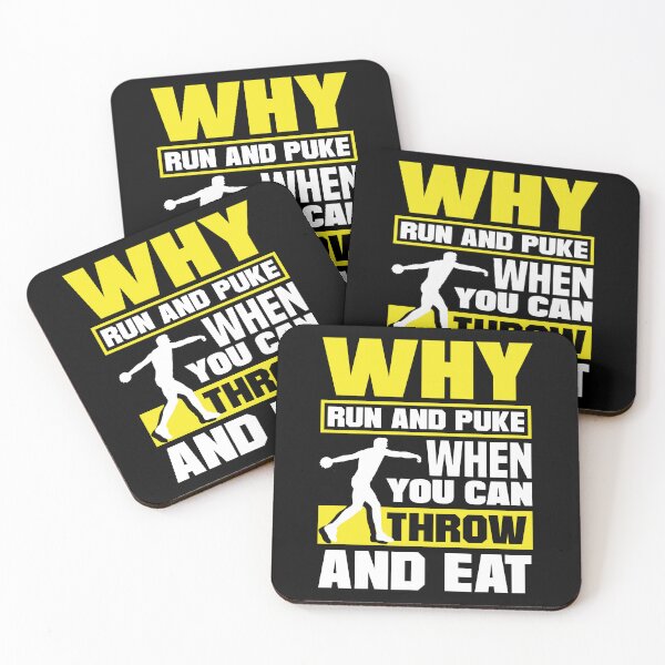 Item preview, Discus Throwing Discus Thrower Track and Field Why Run Funny designed and sold by ShopTheStyle.