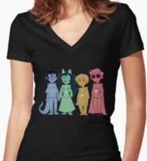 Beta kids! Women's Fitted V-Neck T-Shirt