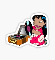 Lilo's record player Sticker