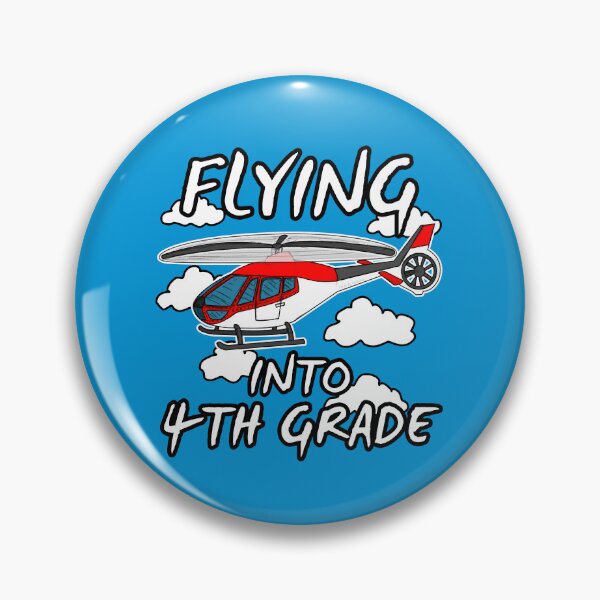 Item preview, Helicopter, Flying Into 4th Grade, Back To School designed and sold by doodlerob.