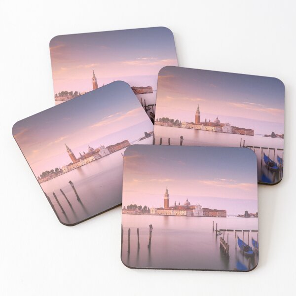 Item preview, Venice lagoon, San Giorgio Maggiore and gondolas at sunrise. Italy designed and sold by Stefano Orazzini.
