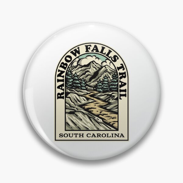 Item preview, Rainbow Falls Trail South Carolina hiking backpacking trail designed and sold by HalpinDesign.