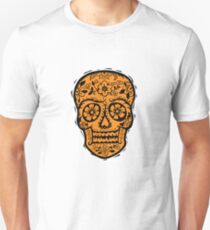Sugar Skull SF Halloween on blk Unisex T-Shirt