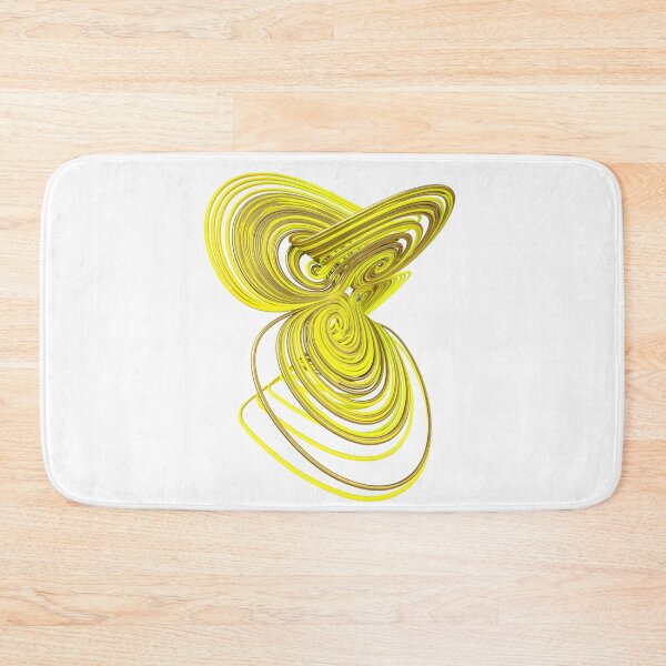 Item preview, 3D Four Wing Chaotic Attractor , [the butterfly effect], (Yellow - gold) designed and sold by thinkeccel.