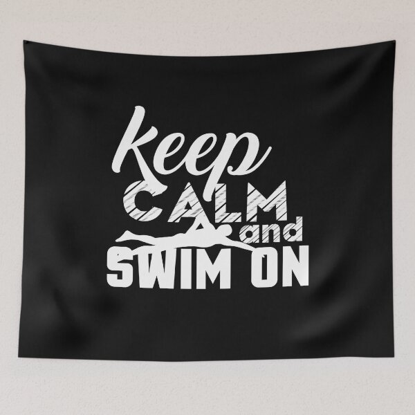 Item preview, Swimming; For a Swimmer: Keep Calm and Swim On designed and sold by EstelleStar.