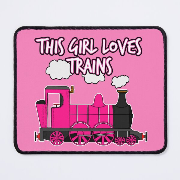 Item preview, This Girl Loves Trains, Steam Train designed and sold by doodlerob.