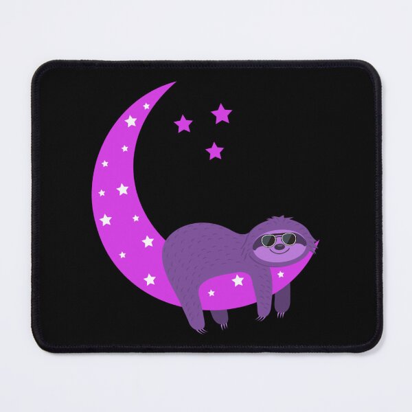 Item preview, Baby sloth on the moon: Black and pink color designed and sold by The Love Quill.