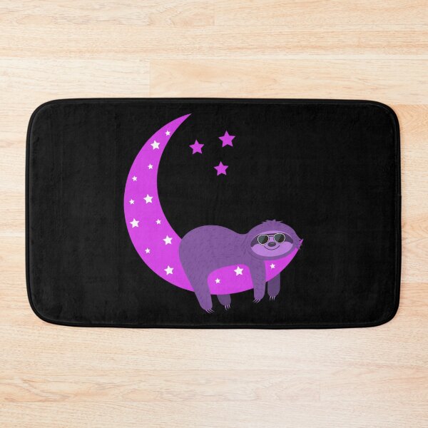Item preview, Baby sloth on the moon: Black and pink color designed and sold by The Love Quill.