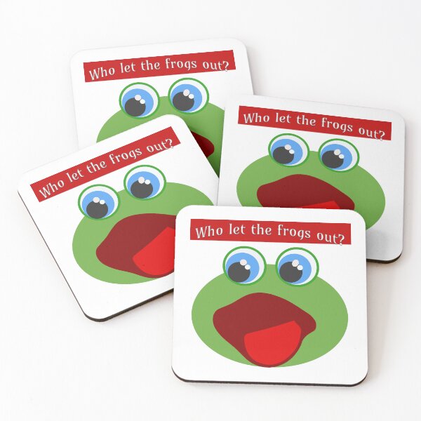 Item preview,  Who let the frogs out.  designed and sold by ColorCreation4u.
