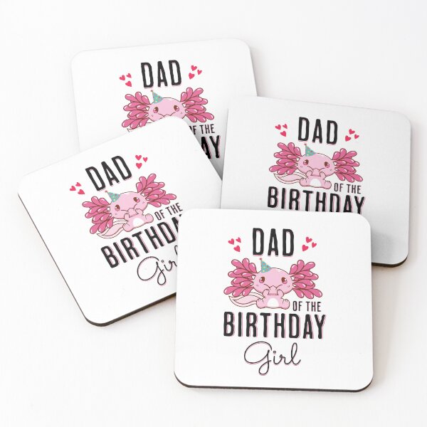 Item preview, Dad Of The Birthday Girl Cute Axolotl  designed and sold by JooArtPrints  ★★★★★.