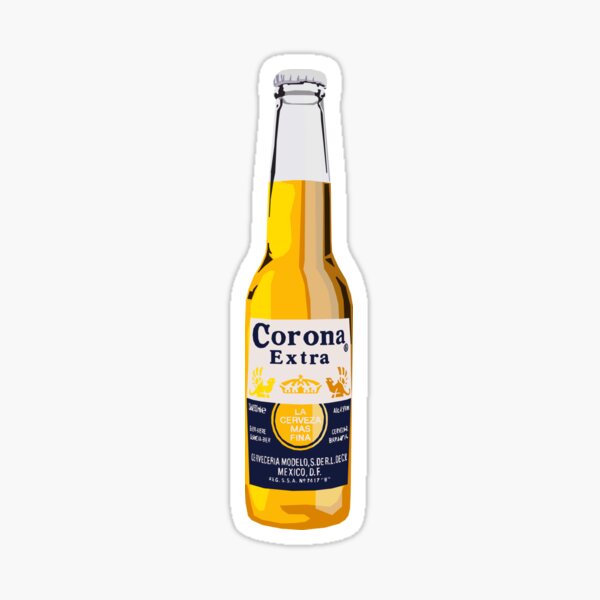 Corona Flasche Sticker