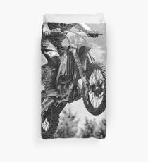 Got Some Air! - Motocross Racer Duvet Cover