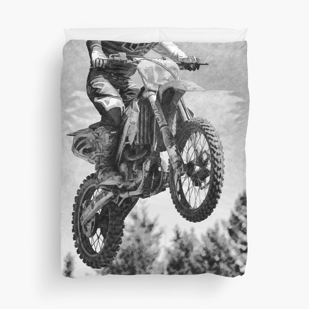 Got Some Air! - Motocross Racer Throw Blanket