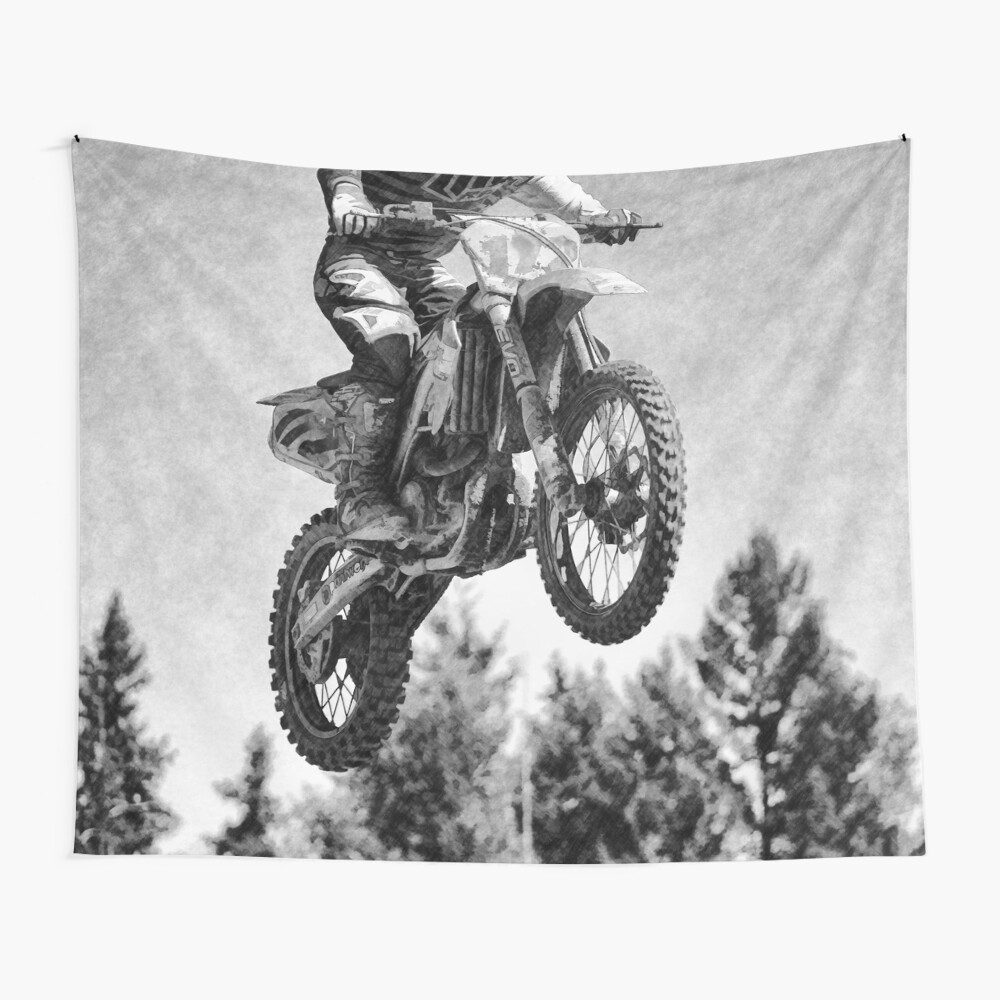 Got Some Air! - Motocross Racer Throw Blanket