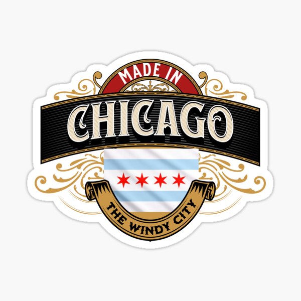 Made In Chicago, Vintage Chicago, The Windy City Sticker