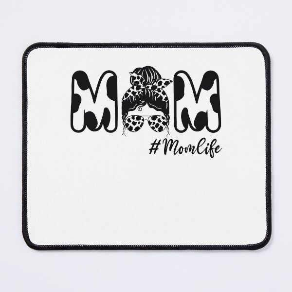 Item preview, Cow Mom Life Messy Bun Mama Cow Birthday Farmer Cows designed and sold by clothesy7.