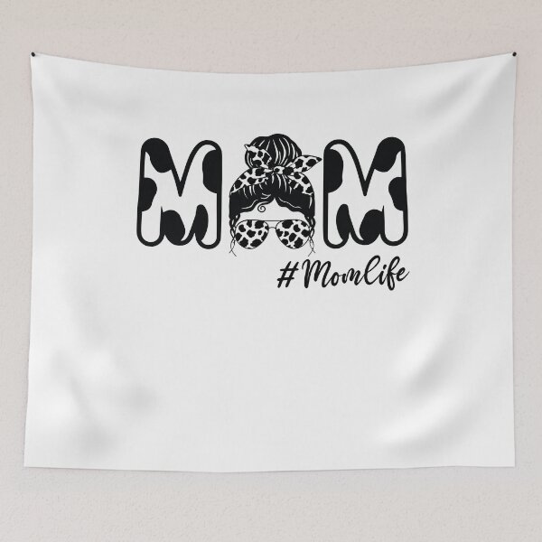 Item preview, Cow Mom Life Messy Bun Mama Cow Birthday Farmer Cows designed and sold by clothesy7.