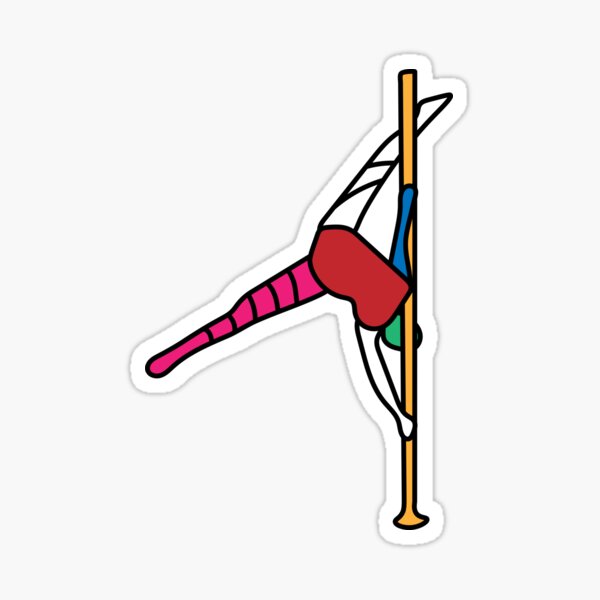 pole dance woman Sticker