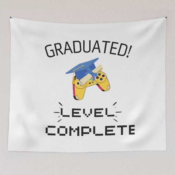 Item preview, Graduated! Level Complete - Graduation Gift - 2022 Senior, Congratulations Class of 2022 - Hooray - Graduation Party Gift designed and sold by zicutza.