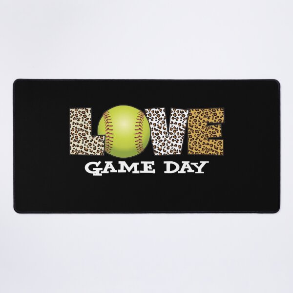 Item preview, Love Game Day Leopard Skin Heart Fastpitch Softball designed and sold by 99Fastpitch.