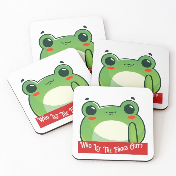 Item preview,  Who let the frogs out.  designed and sold by ColorCreation4u.