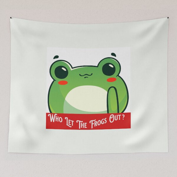 Item preview,  Who let the frogs out.  designed and sold by ColorCreation4u.
