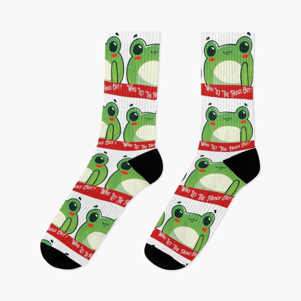 Item preview,  Who let the frogs out.  designed and sold by ColorCreation4u.