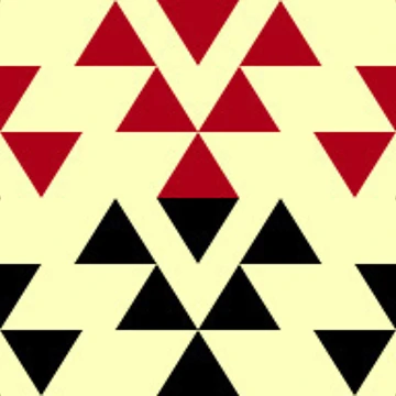 Artwork thumbnail, Aztec Triangular Repeating Pattern - Fine by Aztectees
