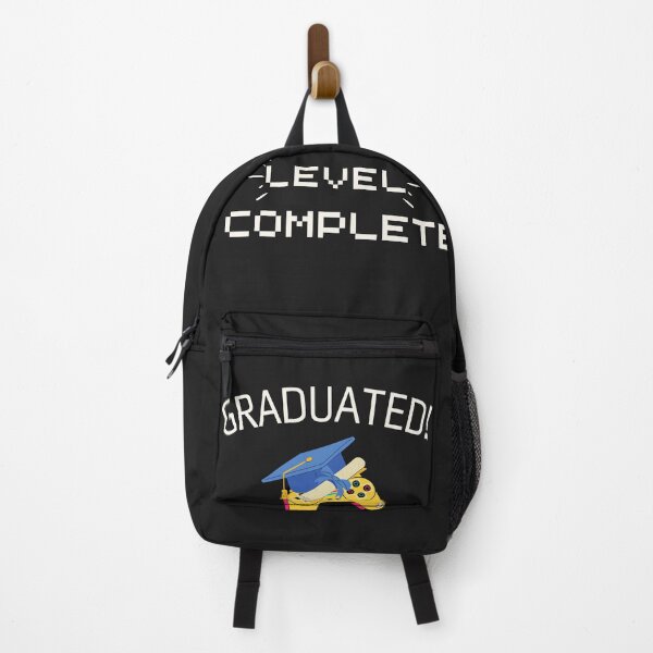 Item preview, Graduated! Level Complete - Graduation Gift - 2022 Senior, Congratulations Class of 2022 - Hooray - Graduation Party Gift - White on Black designed and sold by zicutza.