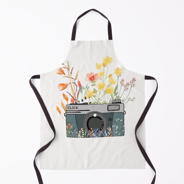 Item preview, Vintage Camera with Wildflowers designed and sold by HappyLifeCreate.