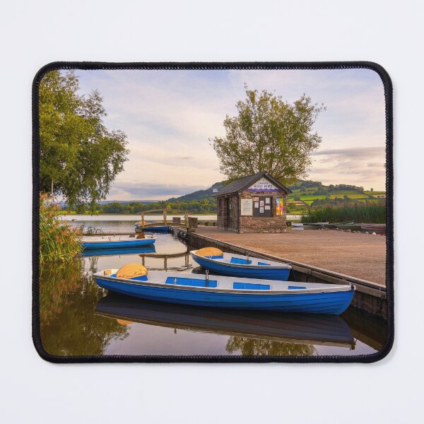 Item preview, Boats moored in Llangorse Lake, Brecon Beacons, Wales designed and sold by VnGphoto.