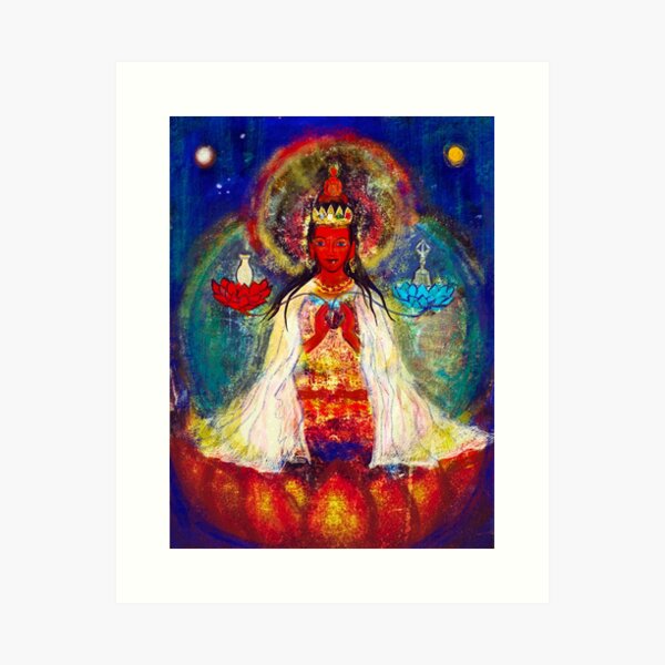 Item preview, Rainbow Aura Pandaravasini designed and sold by Visuddhi.