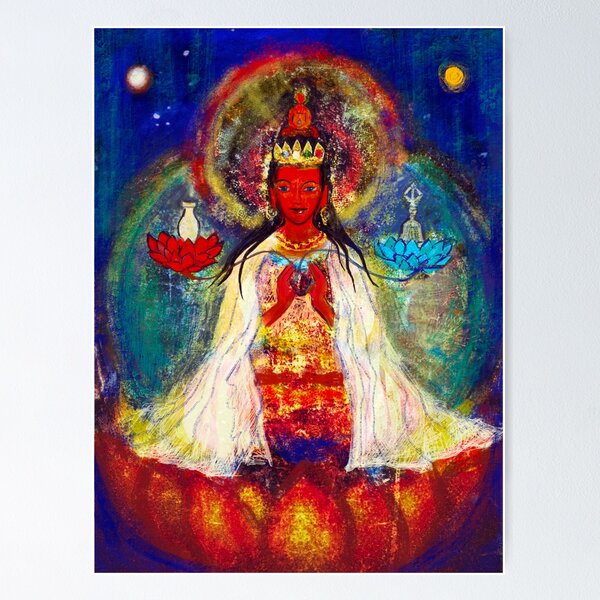 Item preview, Rainbow Aura Pandaravasini designed and sold by Visuddhi.