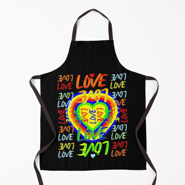 Item preview, Rainbow Heart Love LGBT Pride Word Art designed and sold by artfulnotebook.