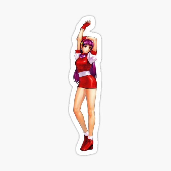 Athena Asamiya Sticker By Ecchi Art Redbubble