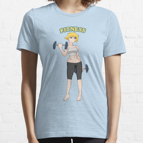 Item preview, Cute Fitness Girl With Dumbbells - Blonde Hair designed and sold by Chubuter.